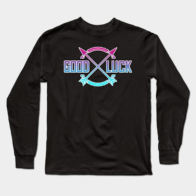 Good Luck Arrows Camping Archery Symbol Long Sleeve T-Shirt by aaallsmiles